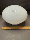 WHITE MILK GLASS CEILING LIGHT BALL LAMP SHADE GLOBE COVER VINTAGE 3 3/4" FITTER