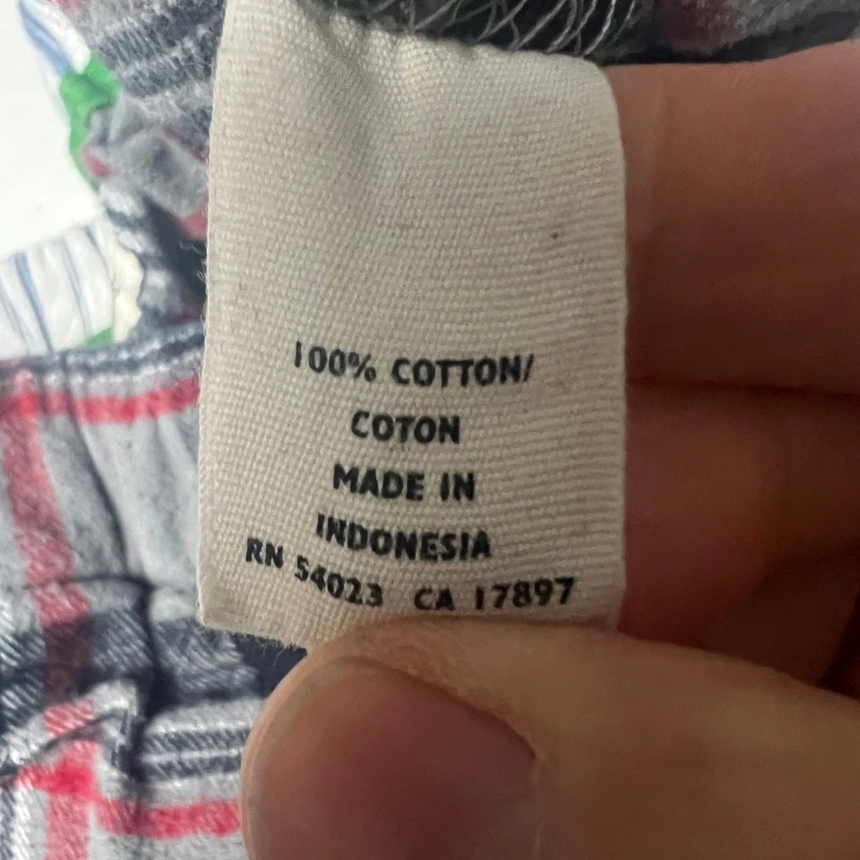 Paquete de 2 pantalones de pijama de franela a cuadros Croft & Barrow azul marino antiguo ropa de estar talla M Foto 3 de 4