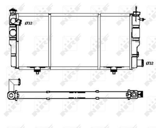 RADIATOR ENGINE COOLING 507120 FOR KDZKDY150BTU32K2B150HKFX150G/D/G/H/B150 1.4L
