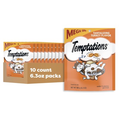 Classic Crunchy and Soft Cat Treats Tantalizing Turkey Flavor, 6.3 oz. Pouch ...
