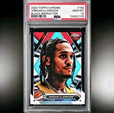 2023 Topps Chrome - Jordan Clarkson Black Refractor /10 #159 PSA 10 POP 1