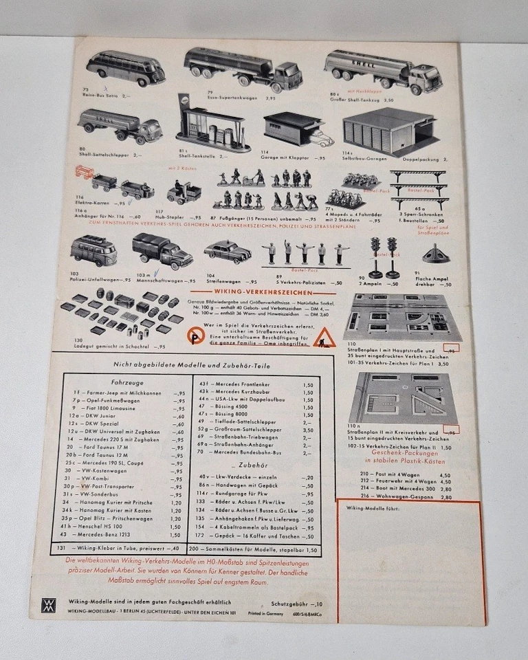 Wiking Bildpreisliste Katalog 1968 in DIN A4 - Bild 3 von 3