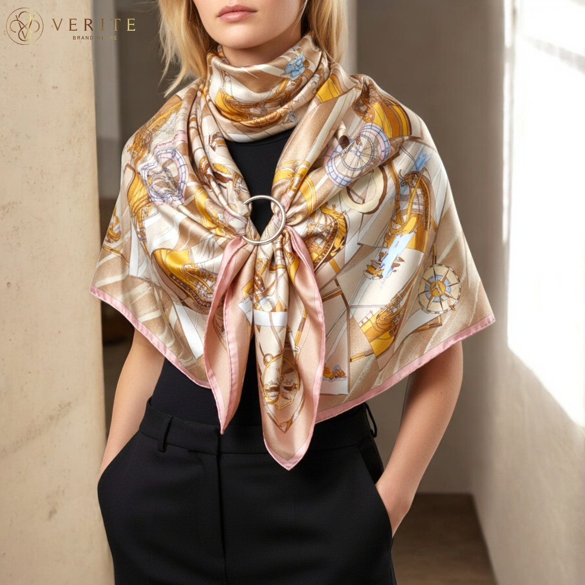 Face au large blue - Hermès Scarf Details | Scarf Sage
