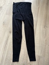 Seraphine Maternity Black Over Bump Leggings Stretch Full Length Size Small