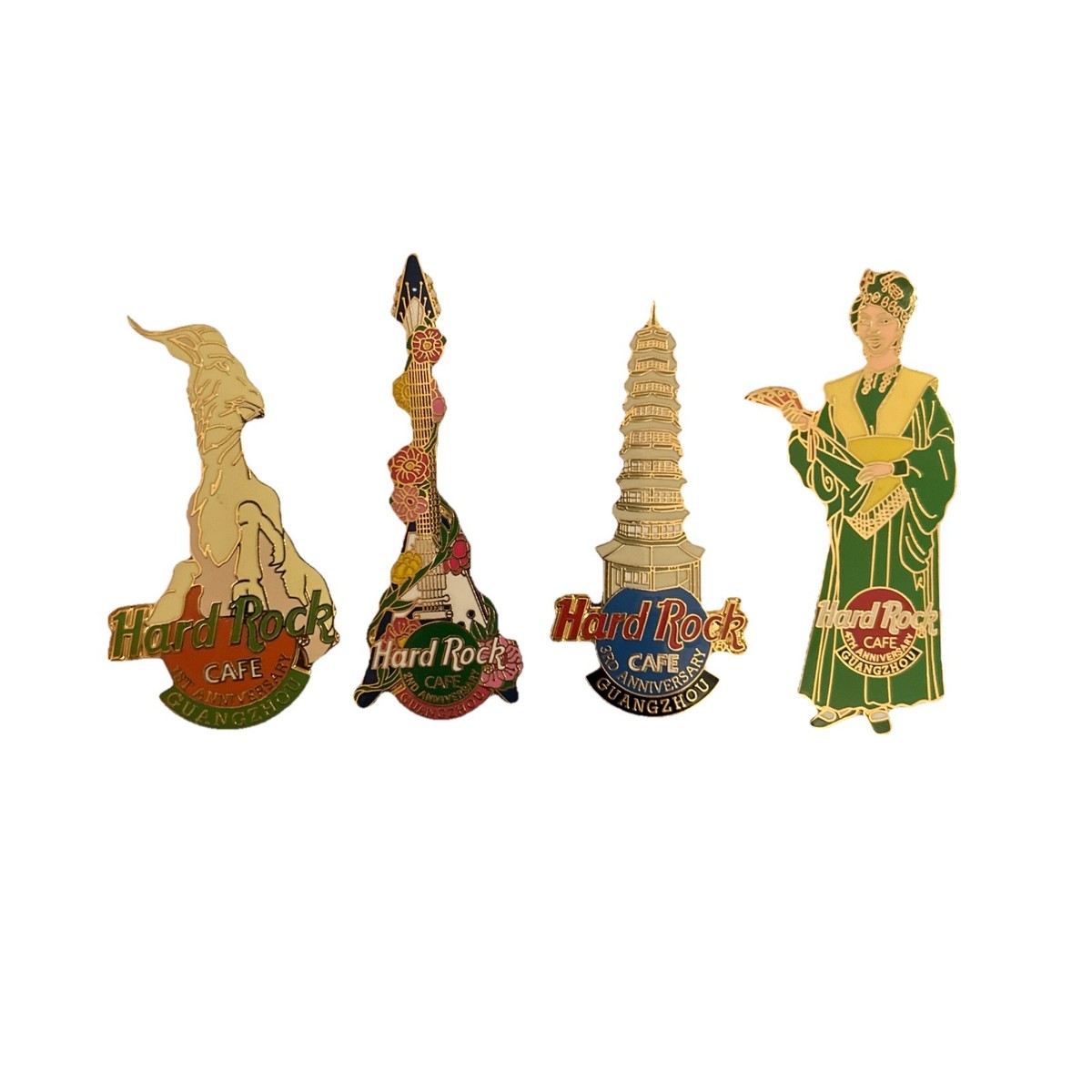 Hard Rock Cafe GUANGZHOU 2000 1st-4th Anniversary PINS P22 | eBay