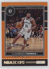 2024-25 Panini NBA Hoops Orange 75/149 Cameron Thomas #36 1o2