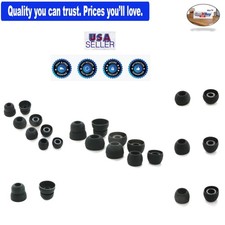Black Silicone Replacement Eartips for Powerbeats 2 Wireless  Pro 2 Earbuds