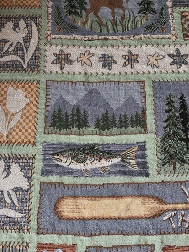Willkommen in der Wildnis Wandteppich Queen Size Decke 94 x 100 in Hüttenfieber - Bild 11 von 20