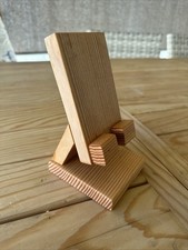 Handmade Wooden Cell Phone Holder, Made Of Oak.