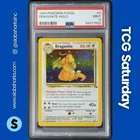 1999 POKEMON FOSSIL #4/62 DRAGONITE HOLO RARE PSA 9