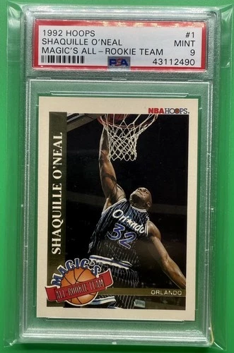 1992 Hoops Magic's All Rookie Team Shaq Shaquille O'Neal #1 RC PSA 9 Mint