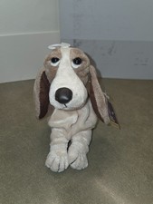 New Vintage Hush Puppies Basset Hound Dog Mascot Bean Bag Plush Applause Inc