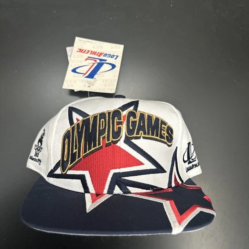 VTG Logo Athletic 1996 Atlanta Olympics Team USA SnapBack Adult Hat NWT Twill image 3