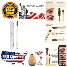 Eyebrow Brush Duo Eyebrow Spoolie Professional Angled Eye Brow Brush Perfect ...