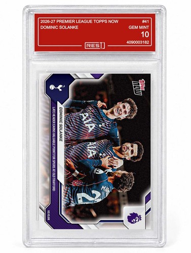 Tottenham Hotspur F.C. – Dominic Solanke - 2026-27 Premier League Topps NOW® - Card 41 - PR: 369
