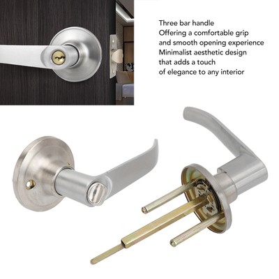 Entry Door Lever Locking Door Entrance Handle Set With 3 Keys For Interior B Hot