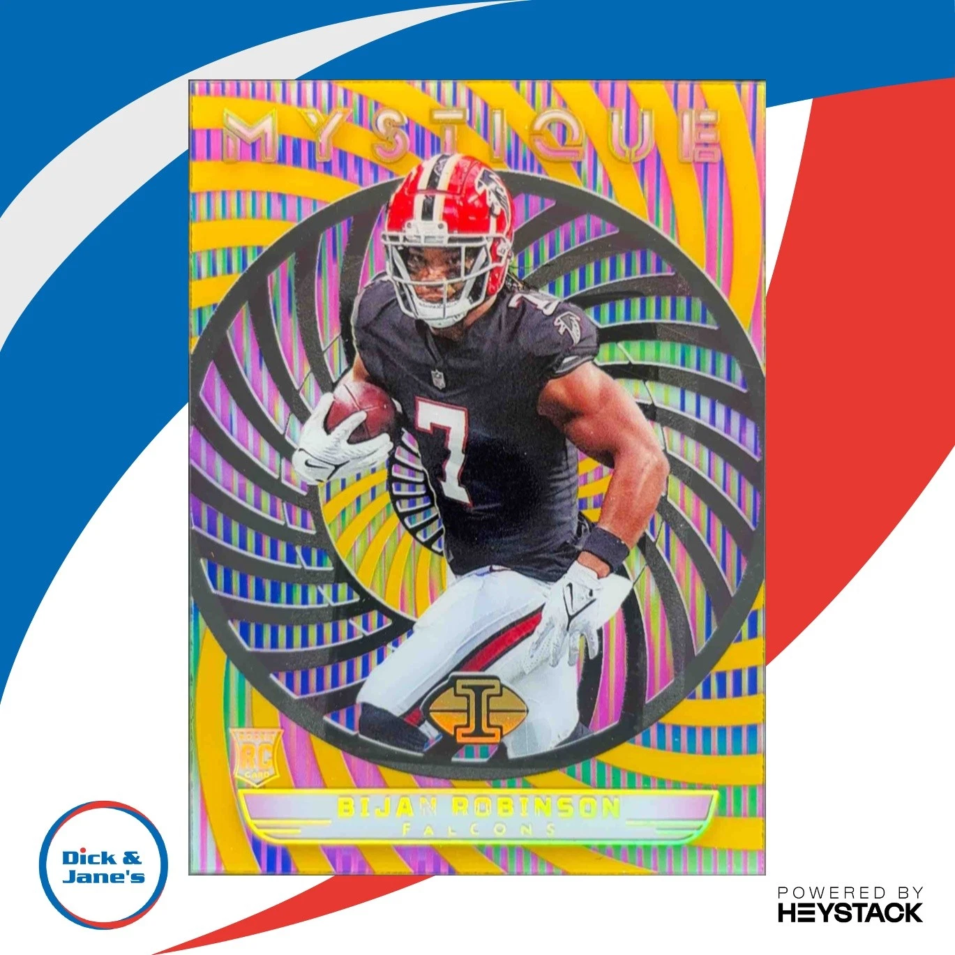 Bijan Robinson Panini Illusions Mystique #3 Gold