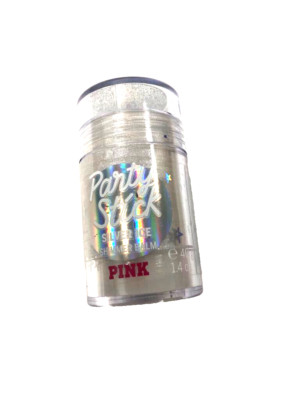 Victoria's Secret Pink Party Stick Silver Ice Shimmer Balm 1.4oz(40g) NEW