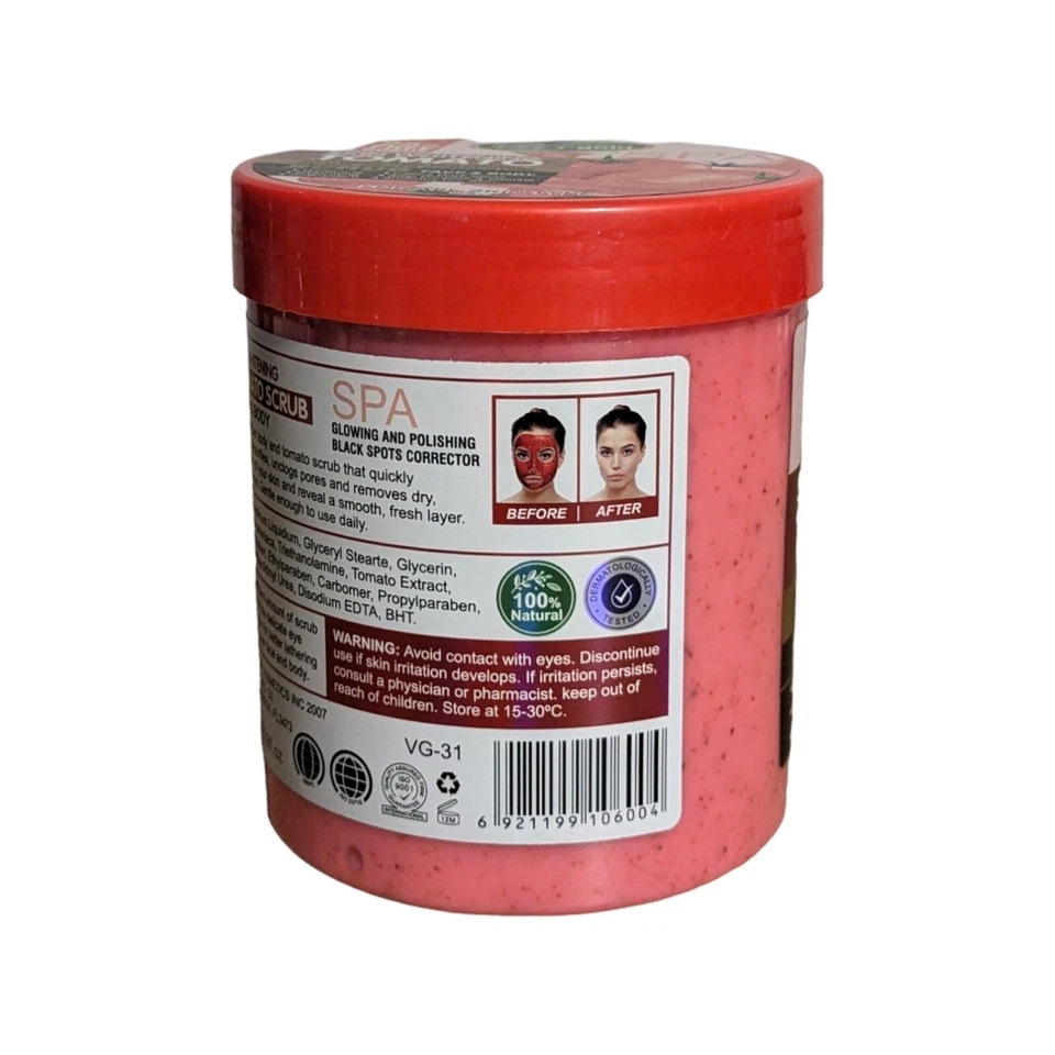 Veet Gold Skin Whitening Tomato Face and Body Scrub 500g - Image 4 of 4