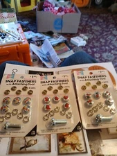 Decorative Snap Fasteners 3 5-packs. Tool Included Item 534