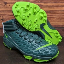 Nike Force Savage Pro 2 Shark Men's 14 Michigan State PE Green Football Cleats