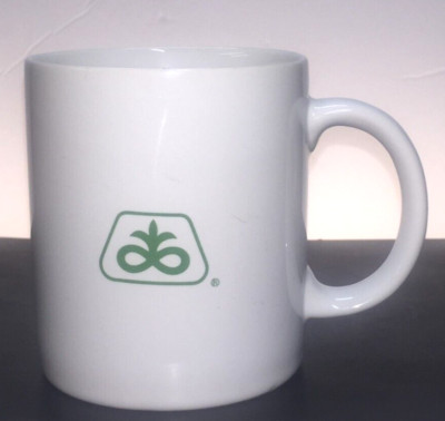 Pioneer Seed Company Coffee Mug Cup Farming Agriculture White Green Logo