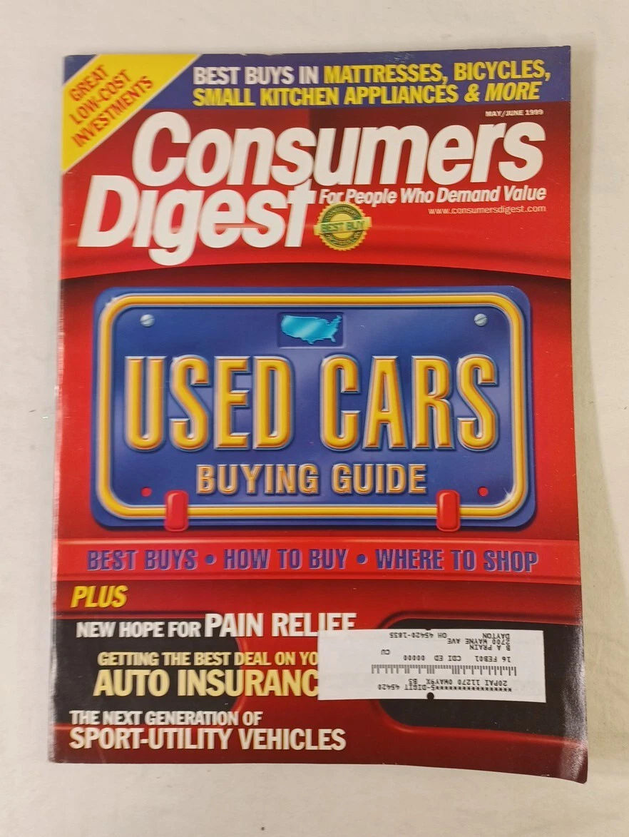  consumers digest magazine used cars buying guide 