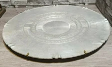 Vintage 18" Arthur Armour Sundial Platter, Pi Omicron Glee Club, Grow Old Along