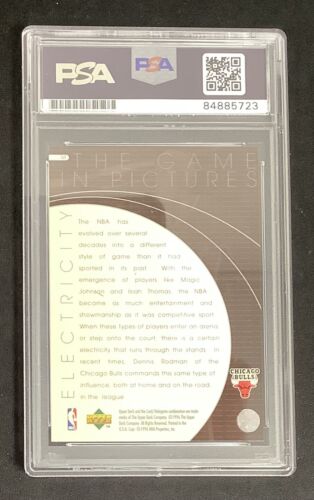 Dennis Rodman Signed 1996 UD #169 Card Sticker Basketball Autograph PSA/DNA - Picture 2 of 2