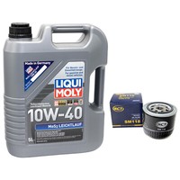 MotoröL Set MOS2 Leichtlauf 10W40 5 Liter ÖLfilter SM118 FüR Alfa Fiat Jeep