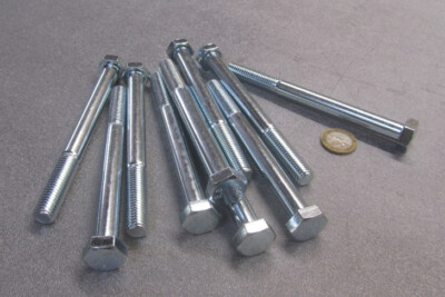 Cap Screw Bolt, PT, 8.8 Zinc Plated Metric, M12 x 1.75 x 130 mm Length, 10 Pcs