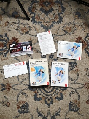 Adobe Photoshop Elements 8 Software Disc w/ Serial Number Install Key Mac OS