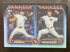 2024 Topps Update Clayton Andrews & Josh Maciejewski #US163 Rainbow Foil