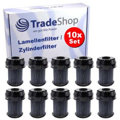 10x Lamellenfilter HEPA-Filter für Bosch BGS 62530/01 ROXX`X PROPOWER 2500W