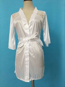 Womens Lace Kimono Sexy Lingerie Nightgown Robe Half Sleeve Mesh Babydoll Sets