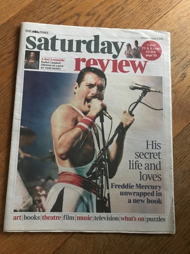 FREDDIE MERCURY ~ Times Saturday Review David Bowie Salvator Mundi DAISY HAGGARD - Picture 2 of 4