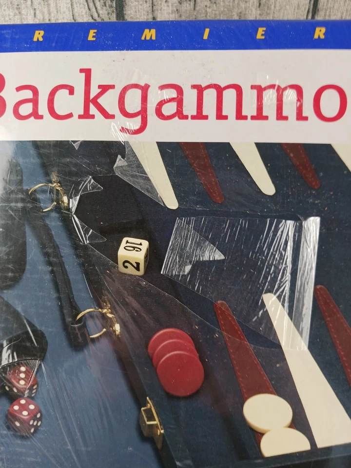 Vintage Cardinal Backgammon Set - Premier Edition - Leatherette Case - New - Image 3 of 4