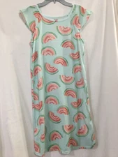 New Carter's Watermelon Heart  Nightgown Nightshirt Girls S, M, L Blue
