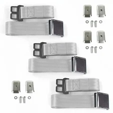 JP Commando 1966 - 1973 Airplane 2pt G/G Lap Bench Blt Kit w/BKTS 3 Belts