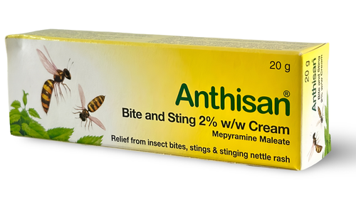 Anthisan Bite & Sting Cream 20g -Triple Action Against Pain and Itching - - Picture 2 of 7