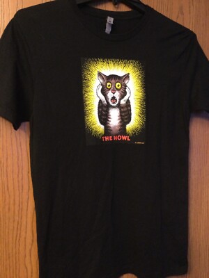 The Howl - R. Crumb (Screaming Cat) - Black Shirt - M - Next Level