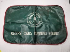 Vtg Green Quaker State Motor Oil USA  Mechanics Engine Life Cover Auto Accessory