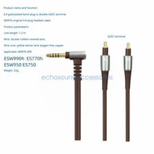 Audio Cable for Sennheiser MSR7b SR9 ESW990h ES770h ESW950 4.4 A2DC ES750