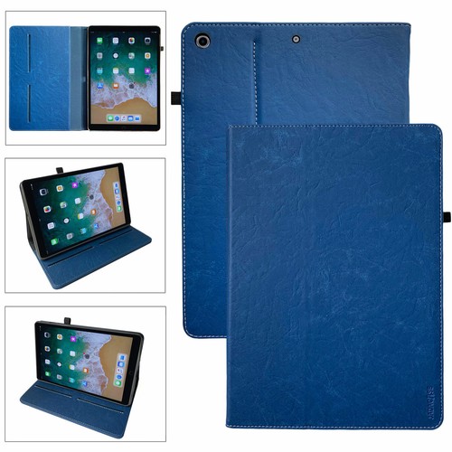 Luxury Leder Schutzhülle Apple iPad 10,2" 2019 (7.Gen) Tablet Tasche Cover Case - Picture 2 of 12