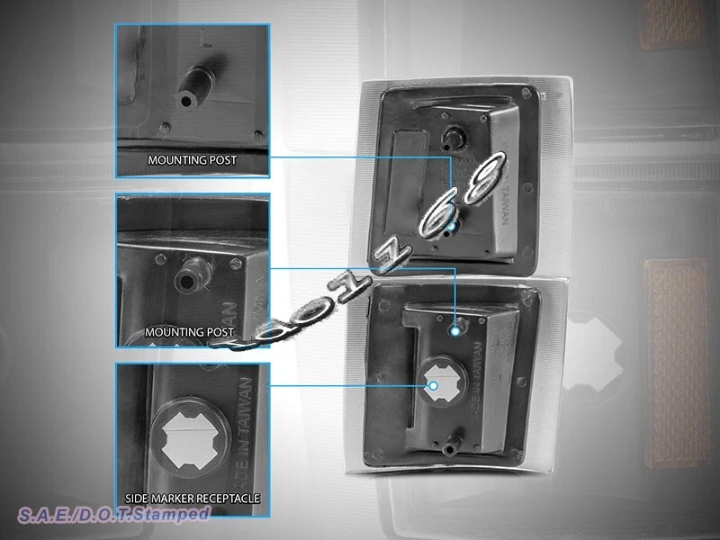 94-98 Chevy Full Size C10 Suburban Tahoe C/K 1500 2500 Parking Corner Lights New - Image 2 of 3