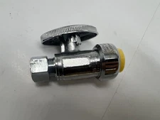 HOGER 3/8" OD COMPRESSION X 1/2" PUSH FIT VALVE NSF61-9 TURN BALL VALVE