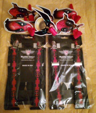 2 Buckle-Down Adjustable Suspenders 6 Noisemakers - Deadpool Dogpool Wolverine