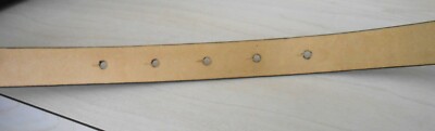 LB BELT COMPANY BLACK ITALIAN LEATHER THIN BELT, GOLF CLUB  display picture 1