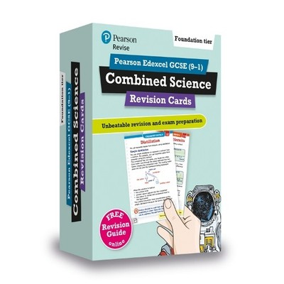 Pearson REVISE Edexcel GCSE (9-1) Combined Science Foundation Revision Cards: (w