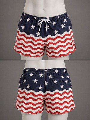 Chubbies Shorts Mens American Flag Patriotic Large Good Ol Us Of A